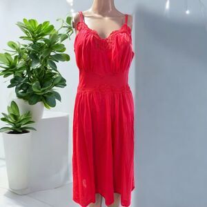 Slip Vintage 1960s Full Dress Lace Nylon Nightie Lorrain Size 36